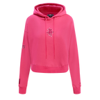 NBA HOUSTON ROCKETS CHANDAIL À CAPUCHON TRIPLE ROSE COURT EN MOLLETON POUR FEMME (VIOLET BETTERAVE)