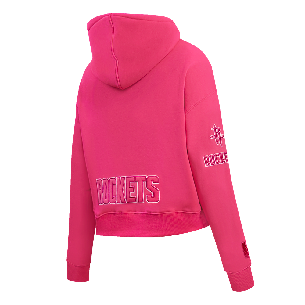 NBA HOUSTON ROCKETS CHANDAIL À CAPUCHON TRIPLE ROSE COURT EN MOLLETON POUR FEMME (VIOLET BETTERAVE)