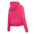 NBA HOUSTON ROCKETS CHANDAIL À CAPUCHON TRIPLE ROSE COURT EN MOLLETON POUR FEMME (VIOLET BETTERAVE)