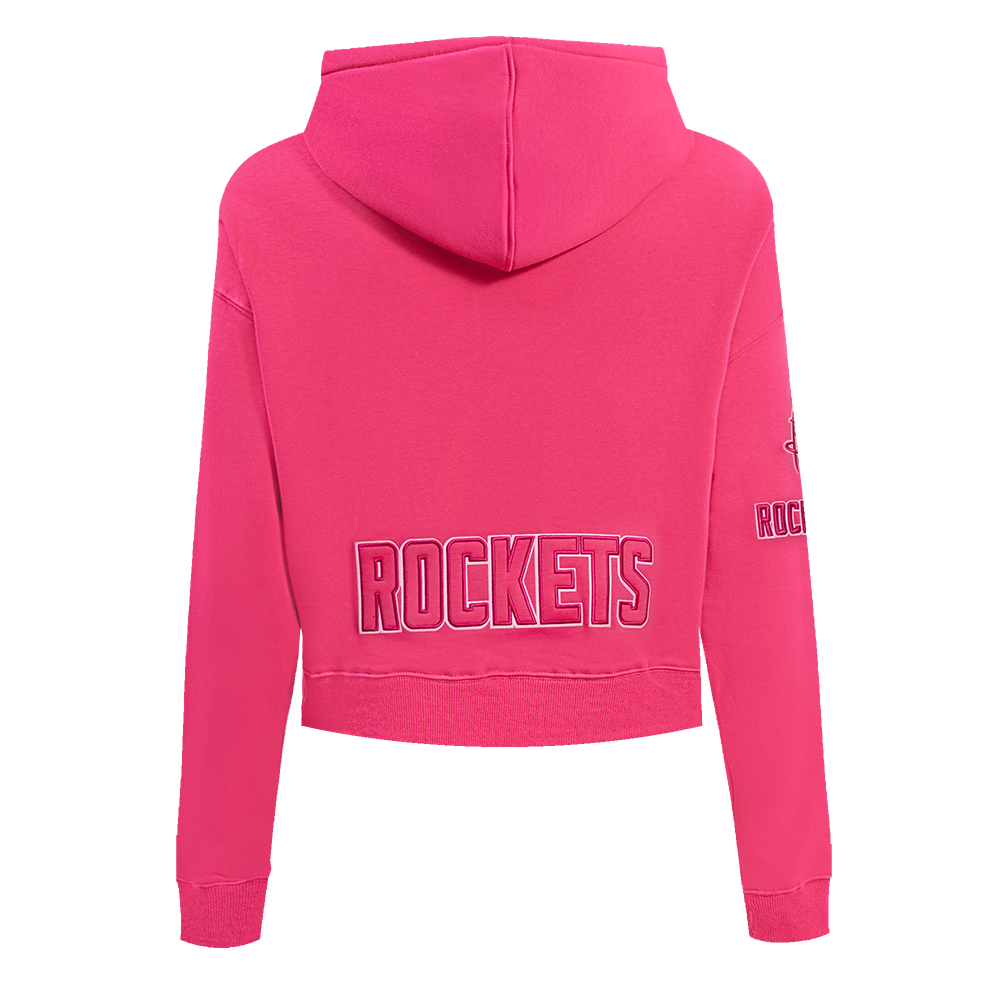 NBA HOUSTON ROCKETS CHANDAIL À CAPUCHON TRIPLE ROSE COURT EN MOLLETON POUR FEMME (VIOLET BETTERAVE)