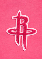 NBA HOUSTON ROCKETS CHANDAIL À CAPUCHON TRIPLE ROSE COURT EN MOLLETON POUR FEMME (VIOLET BETTERAVE)
