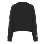 NBA HOUSTON ROCKETS VARSITY BLUES WOMEN'S CREWNECK (BLACK)