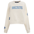 NBA HOUSTON ROCKETS VARSITY BLUES WOMEN'S CREWNECK (LINEN)