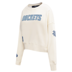 NBA HOUSTON ROCKETS VARSITY BLUES WOMEN'S CREWNECK (LINEN)