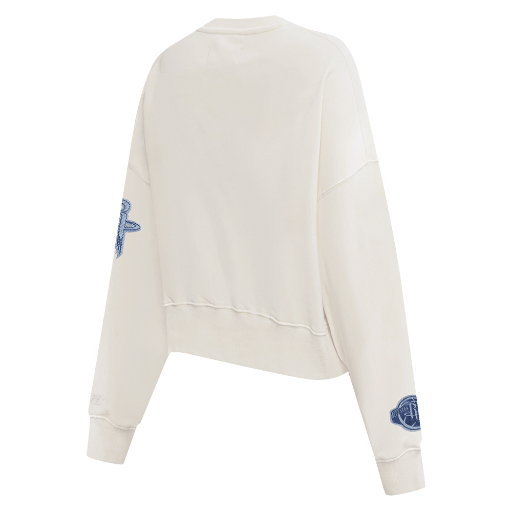 NBA HOUSTON ROCKETS VARSITY BLUES WOMEN'S CREWNECK (LINEN)