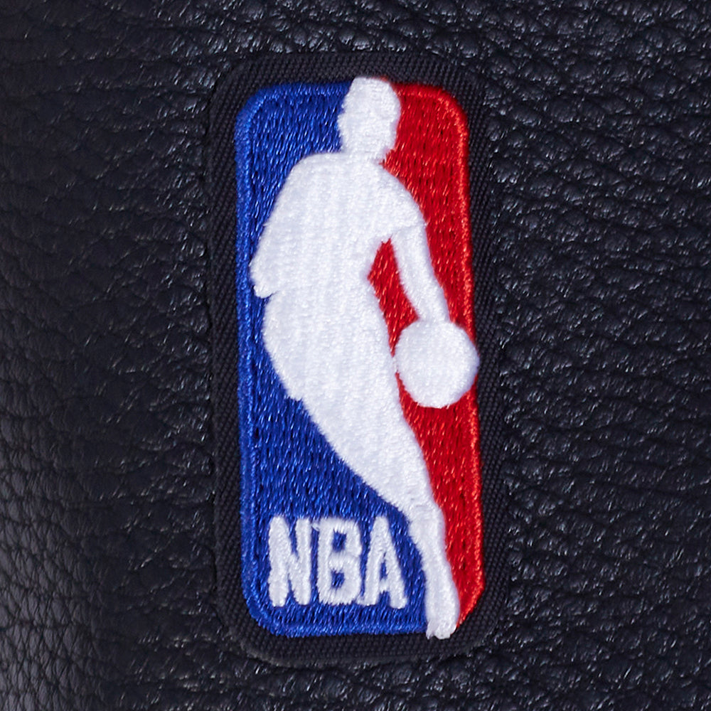 NBA HOUSTON ROCKETS RETRO CLASSIC BLOUSON COLLÉGIAL EN LAINE À BORDS CÔTELÉS POUR FEMME (ROUGE/NOIR)
