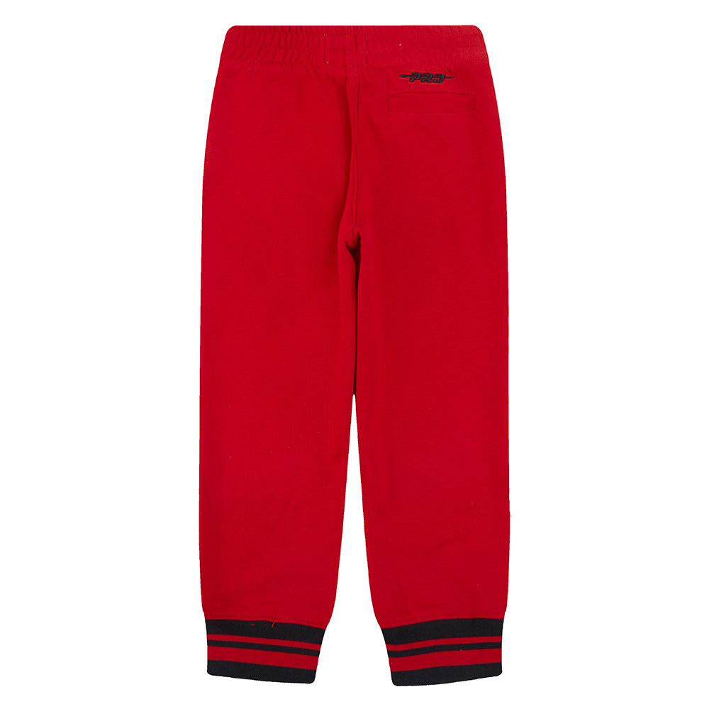 NBA HOUSTON ROCKETS RETRO CLASSIC TODDLER BOYS RIB SWEATPANT (RED/BLACK)