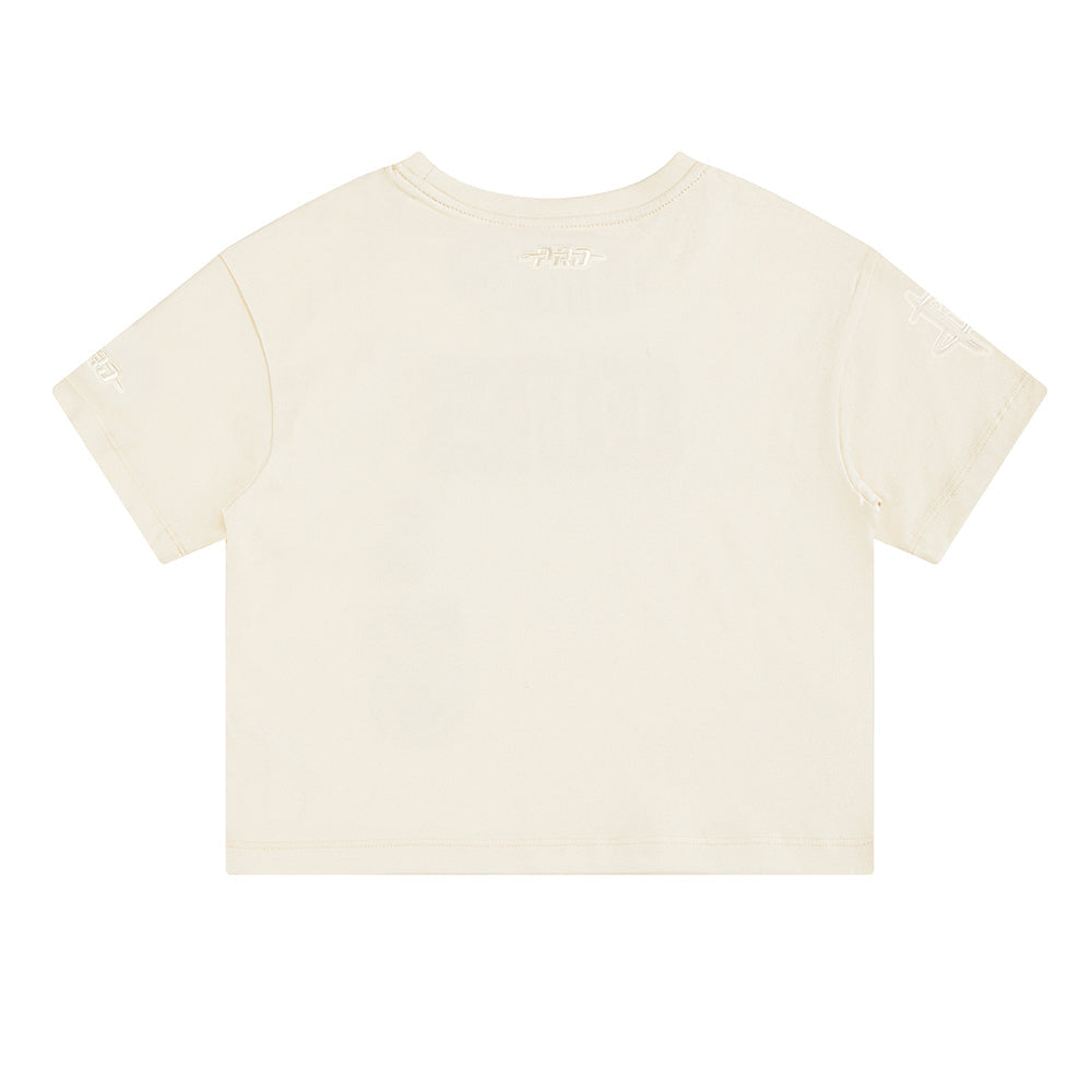 NBA HOUSTON ROCKETS NEUTRAL TODDLER GIRLS SHORT SLEEVE BOXY TEE (EGGSHELL)