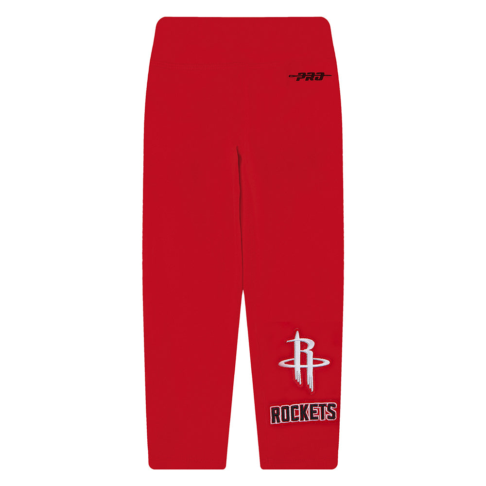 NBA HOUSTON ROCKETS RETRO CLASSIC TODDLER GIRLS LEGGING (RED)