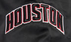NBA HOUSTON ROCKETS CLASSIC WOMEN'S SATIN JACKET (BLACK)