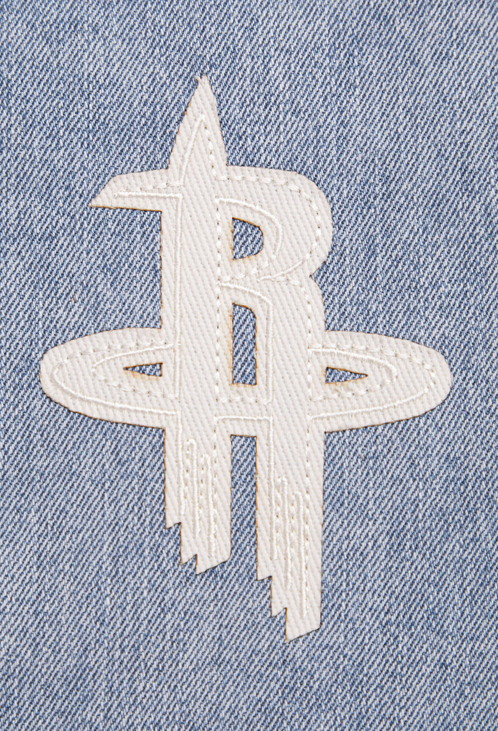 NBA HOUSTON ROCKETS VARSITY BLUES WOMEN'S DENIM VARSITY WOMEN'S JACKET (DENIM/LINEN)