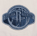 NBA HOUSTON ROCKETS VARSITY BLUES WOMEN'S DENIM VARSITY WOMEN'S JACKET (DENIM/LINEN)