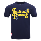 NBA INDIANA PACERS SOUVENIR T-SHIRT EN JERSEY SIMPLE POUR HOMME (MARINE MINUIT)