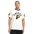 NBA INDIANA PACERS MODERN ORIGINALS MEN'S RINGER TEE (EGGSHELL/ MIDNIGHT NAVY)