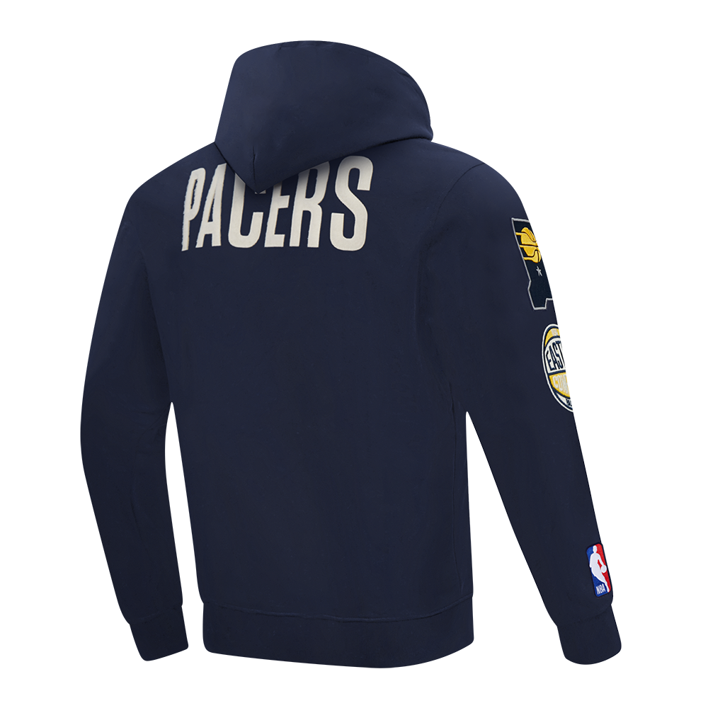 NBA INDIANA PACERS MODERN ORIGINALS CHANDAIL À CAPUCHON EN MOLLETON POUR HOMME (MARINE MINUIT)