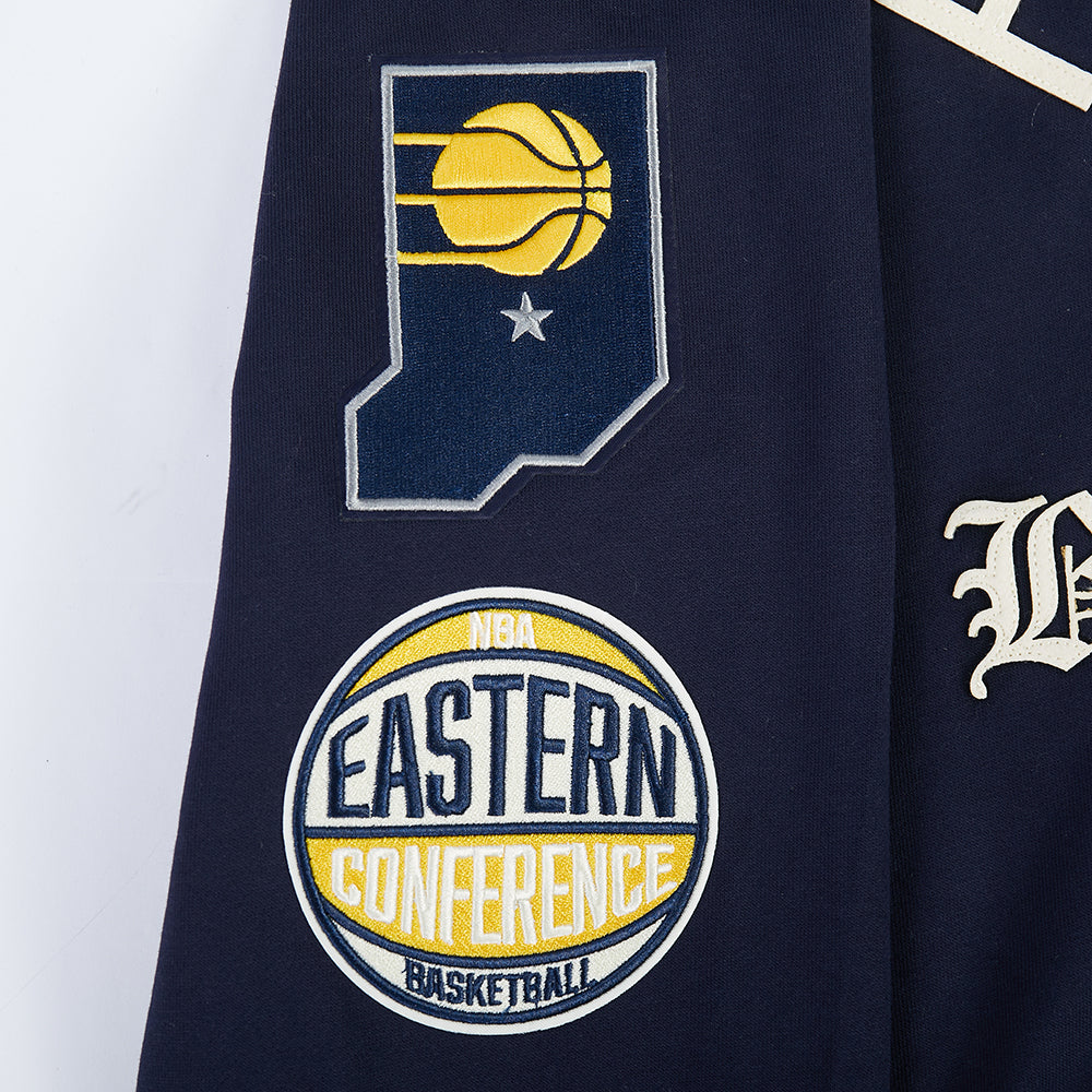 NBA INDIANA PACERS MODERN ORIGINALS CHANDAIL À CAPUCHON EN MOLLETON POUR HOMME (MARINE MINUIT)