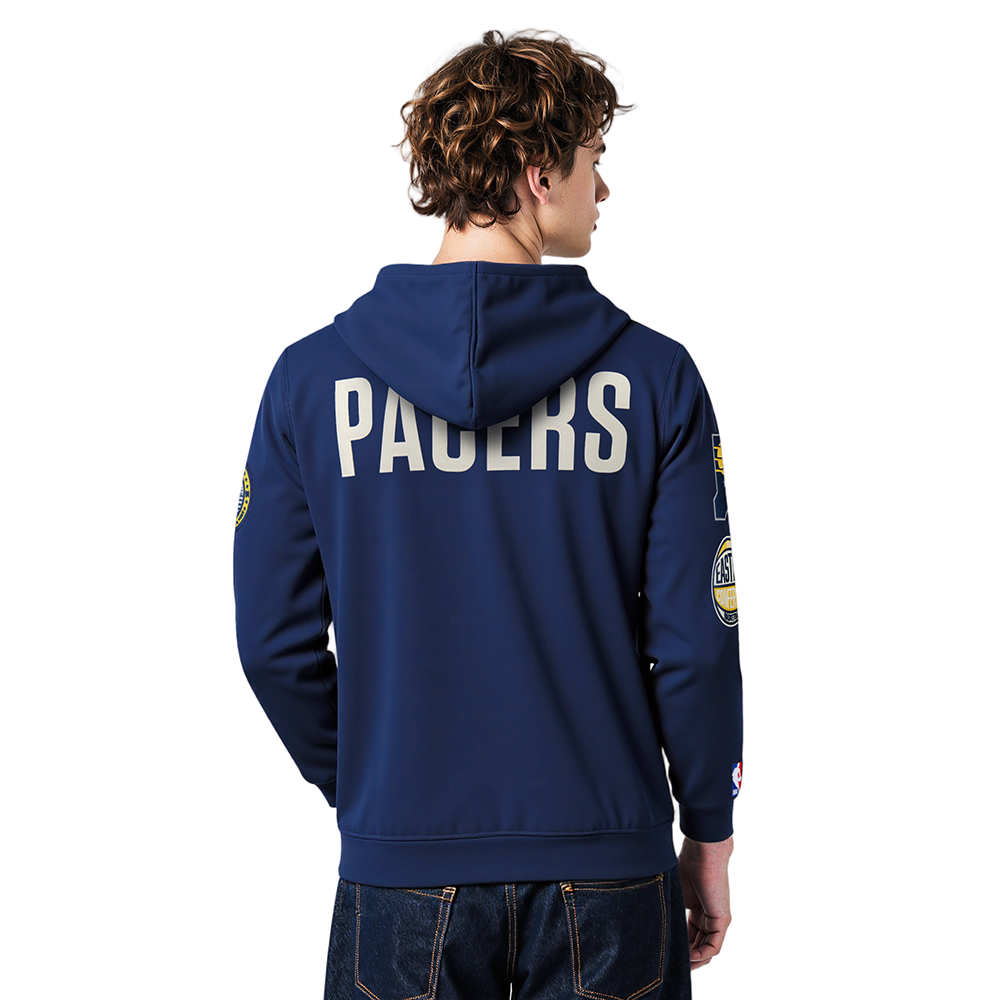 NBA INDIANA PACERS MODERN ORIGINALS CHANDAIL À CAPUCHON EN MOLLETON POUR HOMME (MARINE MINUIT)