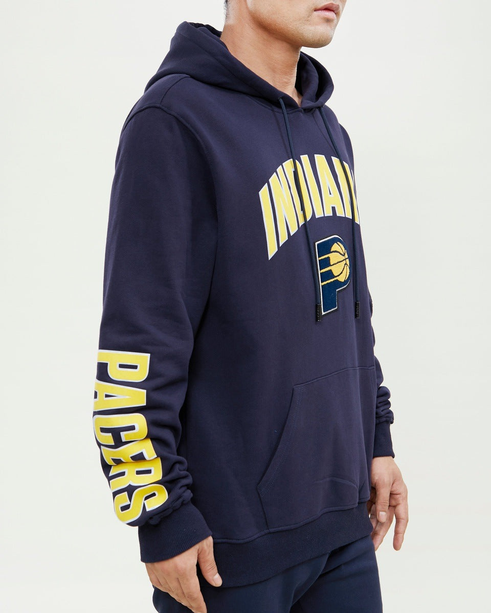 NBA INDIANA PACERS CLASSIC MEN'S PULLOVER HOODIE (MIDNIGHT NAVY)
