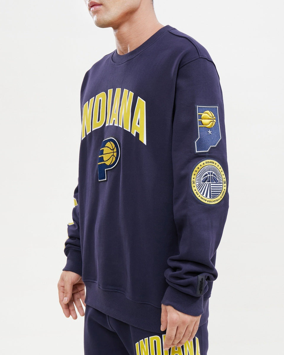 NBA INDIANA PACERS CLASSIC MEN'S CREWNECK (MIDNIGHT NAVY)