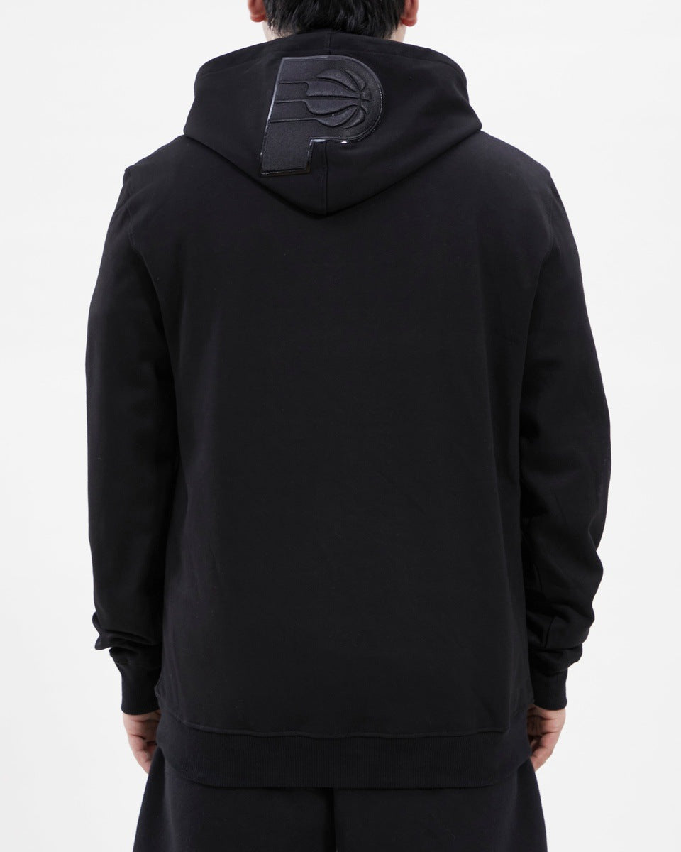 NBA INDIANA PACERS TRIPLE BLACK MEN'S PO HOODIE (TRIPLE BLACK)
