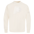 NBA INDIANA PACERS NEUTRAL MEN'S  DROP SHOULDER FLC CREWNECK (EGGSHELL)