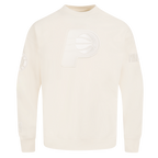 NBA INDIANA PACERS NEUTRAL MEN'S  DROP SHOULDER FLC CREWNECK (EGGSHELL)