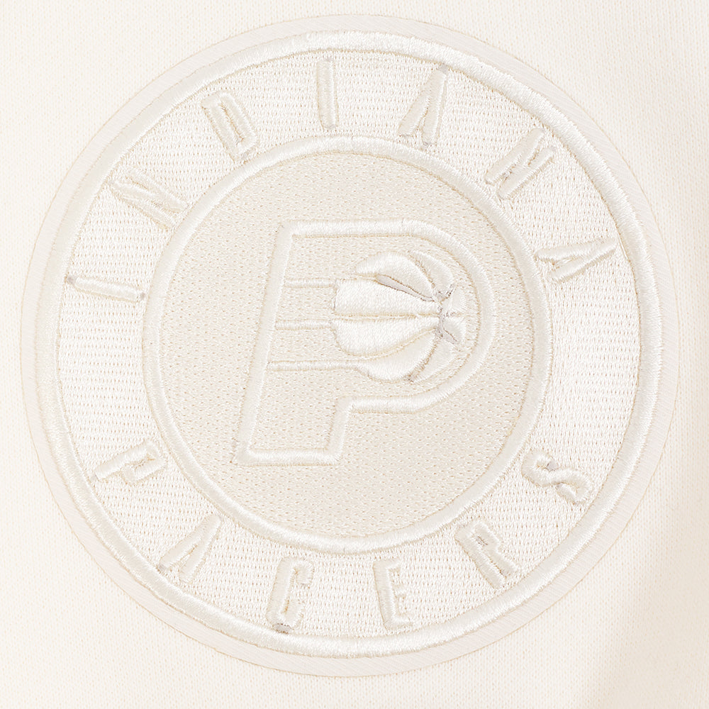 NBA INDIANA PACERS NEUTRAL MEN'S  DROP SHOULDER FLC CREWNECK (EGGSHELL)
