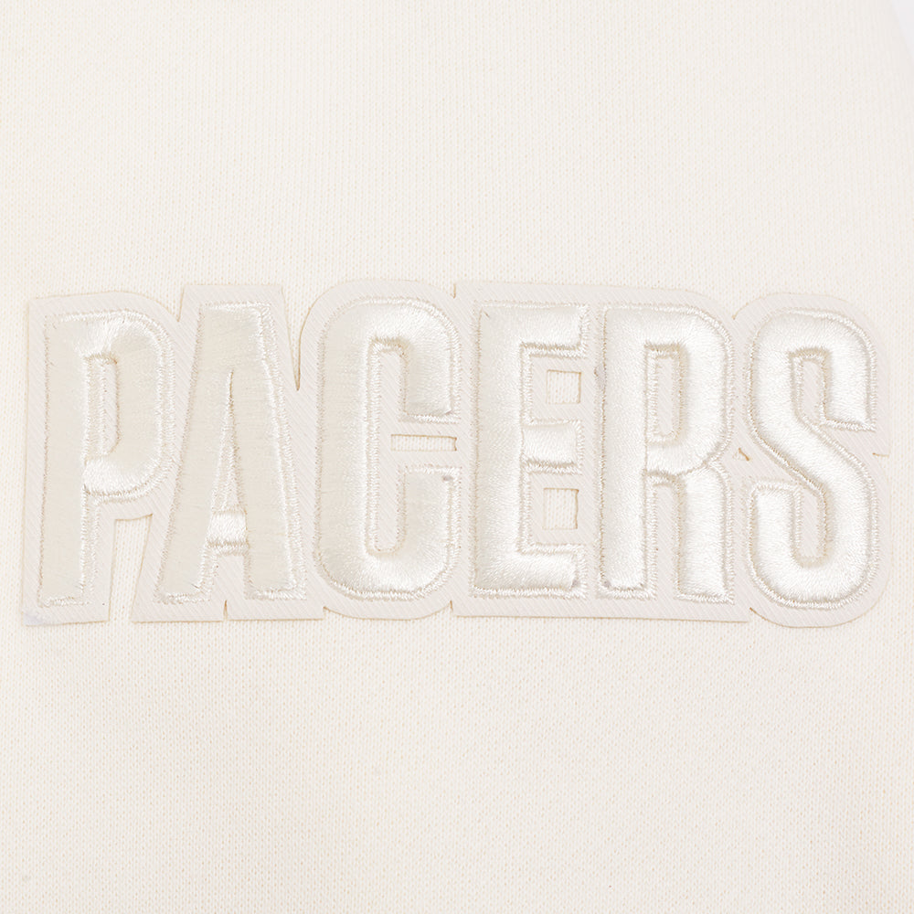 NBA INDIANA PACERS NEUTRAL MEN'S  DROP SHOULDER FLC CREWNECK (EGGSHELL)