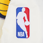 NBA INDIANA PACERS BEST OF MEN'S RIB SATIN JACKET (EGGSHELL/ MIDNIGHT NAVY)