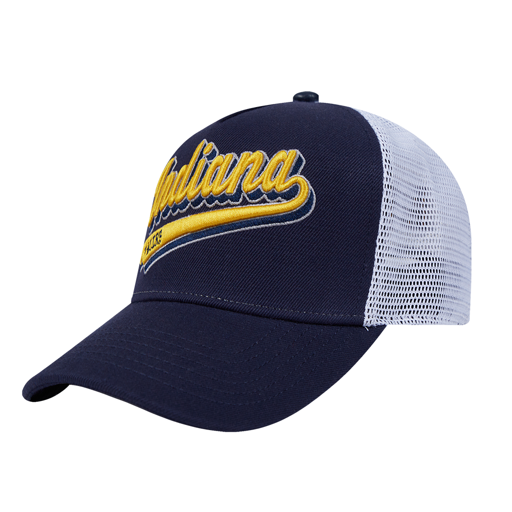 NBA INDIANA PACERS SCRIPT TAIL TRUCKER HAT (MIDNIGHT NAVY)