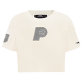 NBA INDIANA PACERS REVERSE FRENCH TERRY T-SHIRT EN JERSEY SIMPLE À COUPE CARRÉE POUR FEMME (COQUILLE D'ŒUF)