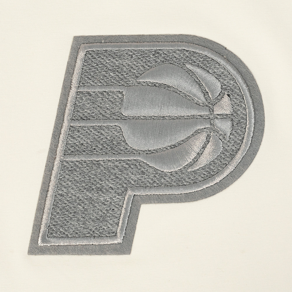 NBA INDIANA PACERS REVERSE FRENCH TERRY T-SHIRT EN JERSEY SIMPLE À COUPE CARRÉE POUR FEMME (COQUILLE D'ŒUF)