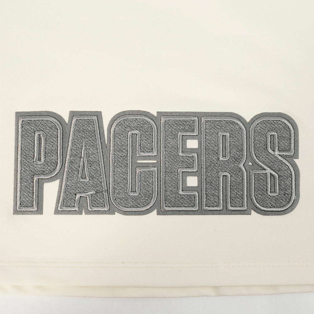 NBA INDIANA PACERS REVERSE FRENCH TERRY T-SHIRT EN JERSEY SIMPLE À COUPE CARRÉE POUR FEMME (COQUILLE D'ŒUF)