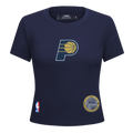 NBA INDIANA PACERS GAME DAY CLASSICS T-SHIRT BABY DOLL EN JERSEY SIMPLE POUR FEMME (MARINE MINUIT)