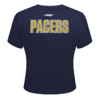 NBA INDIANA PACERS GAME DAY CLASSICS T-SHIRT BABY DOLL EN JERSEY SIMPLE POUR FEMME (MARINE MINUIT)