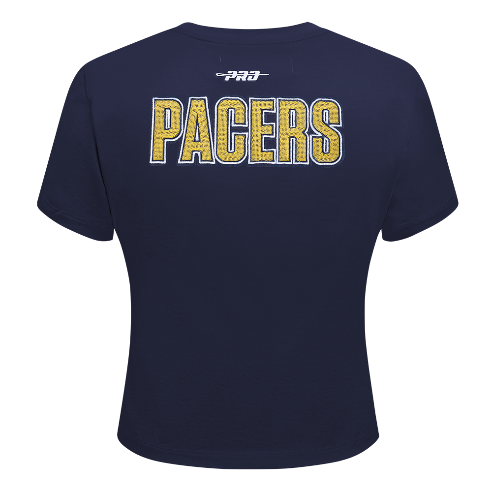 NBA INDIANA PACERS GAME DAY CLASSICS T-SHIRT BABY DOLL EN JERSEY SIMPLE POUR FEMME (MARINE MINUIT)