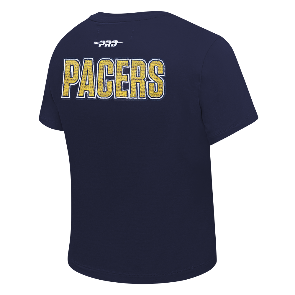 NBA INDIANA PACERS GAME DAY CLASSICS T-SHIRT BABY DOLL EN JERSEY SIMPLE POUR FEMME (MARINE MINUIT)