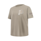 NBA INDIANA PACERS NEUTRAL T-SHIRT À MANCHES COURTES POUR GARÇON JUNIOR (TAUPE)