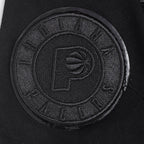 NBA INDIANA PACERS TRIPLE BLACK T-SHIRT CÔTELÉ RAYÉ À MANCHES COURTES POUR GARÇON JUNIOR (NOIR DE JAIS)