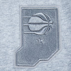 NBA INDIANA PACERS NEUTRAL CHANDAIL À COL ROND EN MOLLETON POUR GARÇON JUNIOR (GRIS CHINÉ FONCÉ)
