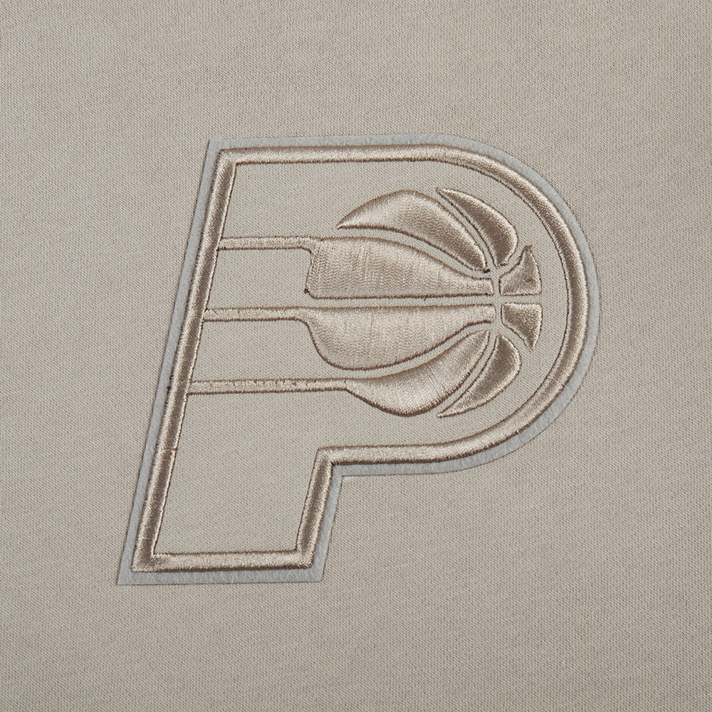 NBA INDIANA PACERS NEUTRAL CHANDAIL À COL ROND EN MOLLETON POUR GARÇON JUNIOR (TAUPE)