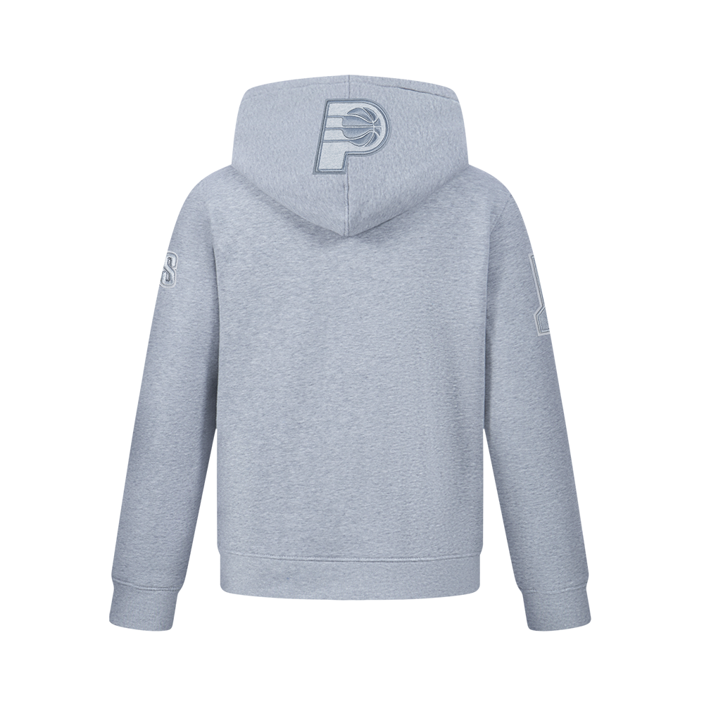 NBA INDIANA PACERS NEUTRAL BIG BOY'S FLC PO HOODIE (DARK HEATHER GRAY)
