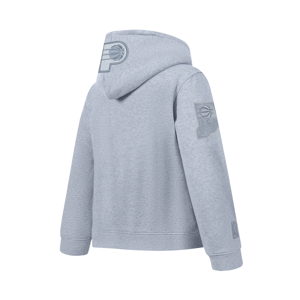NBA INDIANA PACERS NEUTRAL BIG BOY'S FLC PO HOODIE (DARK HEATHER GRAY)