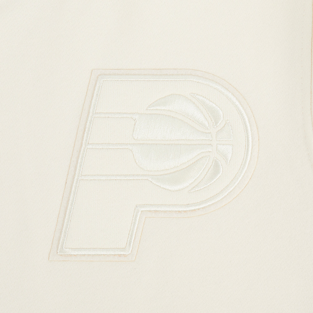 NBA INDIANA PACERS NEUTRAL BIG BOY'S FLC PO HOODIE (EGGSHELL)