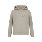 NBA INDIANA PACERS NEUTRAL BIG BOY'S FLC PO HOODIE (TAUPE)
