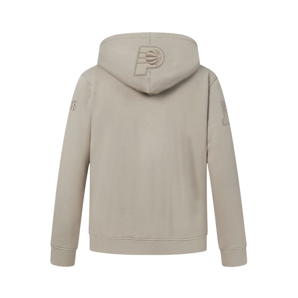 NBA INDIANA PACERS NEUTRAL BIG BOY'S FLC PO HOODIE (TAUPE)