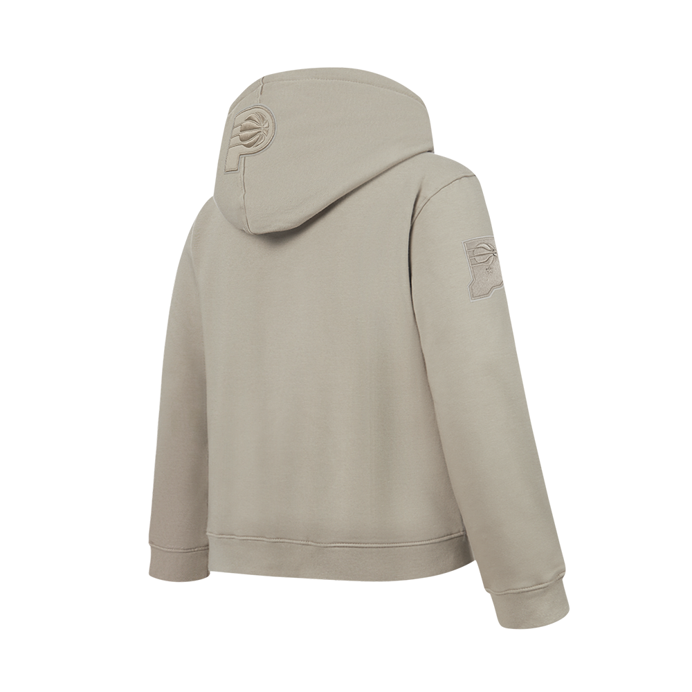 NBA INDIANA PACERS NEUTRAL BIG BOY'S FLC PO HOODIE (TAUPE)