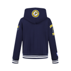 NBA INDIANA PACERS RETRO CLASSIC BIG BOY'S RIB FLEECE PULLOVER HOODIE (MIDNIGHT NAVY)