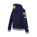NBA INDIANA PACERS RETRO CLASSIC BIG BOY'S RIB FLEECE PULLOVER HOODIE (MIDNIGHT NAVY)
