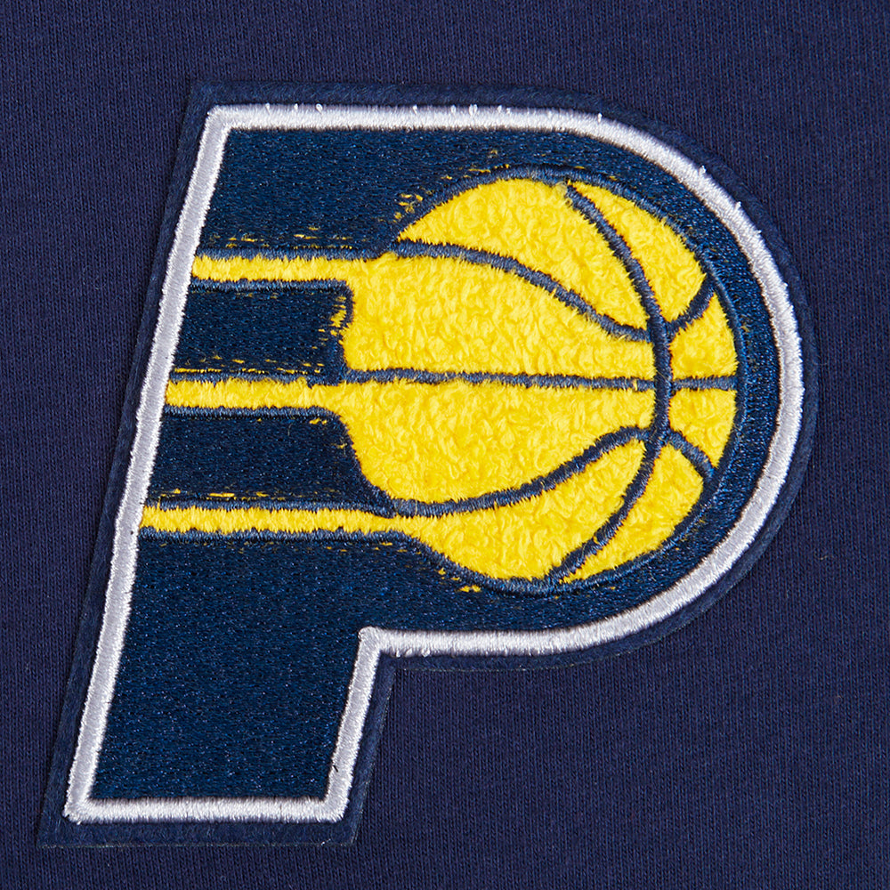 NBA INDIANA PACERS CLASSIC BIG GIRL'S SHORT SLEEVE BOXY TEE (MIDNIGHT NAVY)